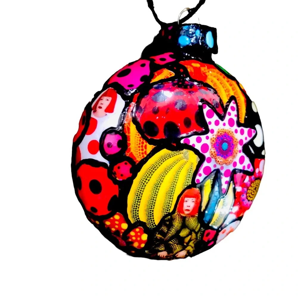Yayoi Kusama Christmas Ornament/Japanese Artist/Dot Art/Infinity Rooms…